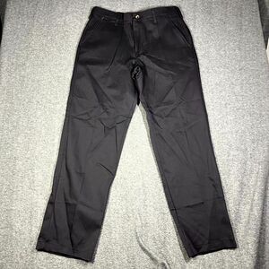 NWT Red Kap Men's Plain Front Cotton Pant Workwear Black PC44 Twill 34x33.5